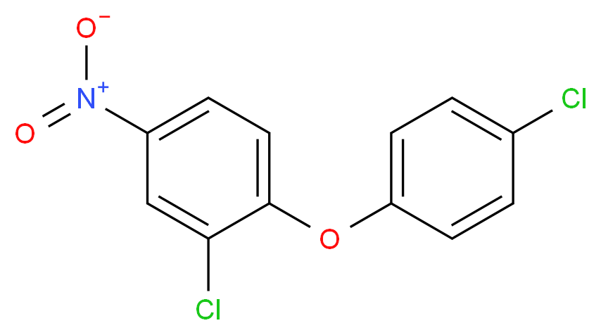 2-chloro-1-(4-chlorophenoxy)-4-nitrobenzene_分子结构_CAS_22544-07-6