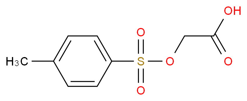 {[(4-methylphenyl)sulfonyl]oxy}acetic acid_分子结构_CAS_)