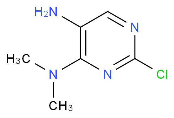 2-CHLORO-N4,N4-DIMETHYLPYRIMIDINE-4,5-DIAMINE_分子结构_CAS_823796-56-1)