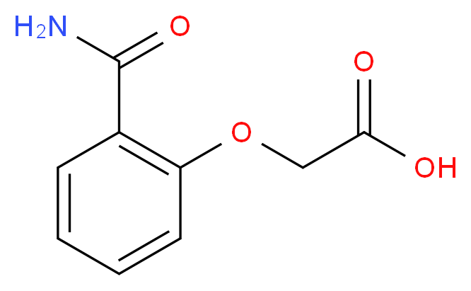 2-(2-carbamoylphenoxy)acetic acid_分子结构_CAS_)