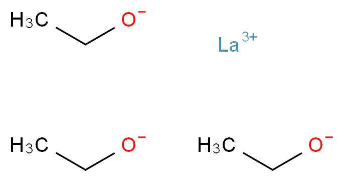 乙氧基镧(III)_分子结构_CAS_90397-54-9)