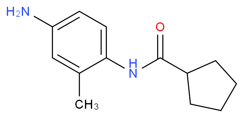 N-(4-amino-2-methylphenyl)cyclopentanecarboxamide_分子结构_CAS_926227-21-6