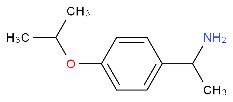 1-[4-(propan-2-yloxy)phenyl]ethan-1-amine_分子结构_CAS_)