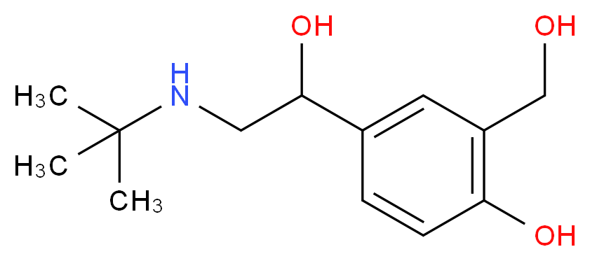沙丁胺醇_分子结构_CAS_18559-94-9)