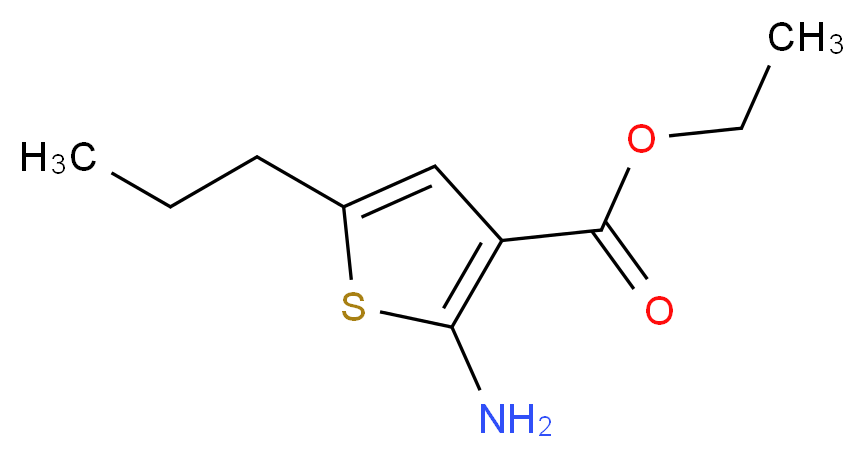 Ethyl 2-amino-5-propylthiophene-3-carboxylate_分子结构_CAS_76575-31-0)