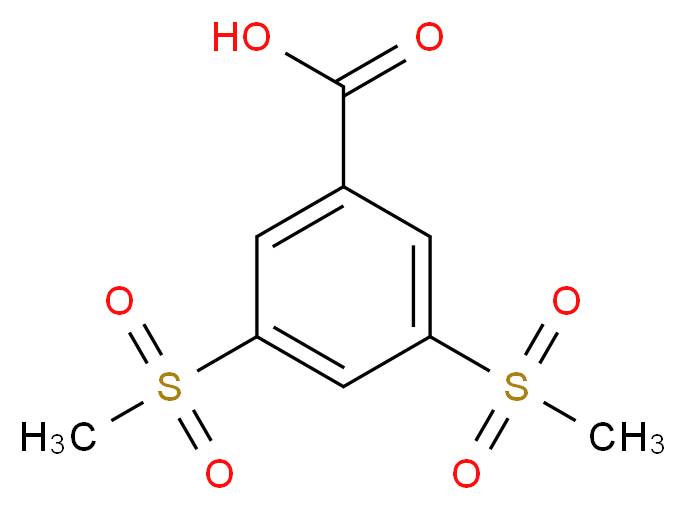 3,5-Bis(methylsulfonyl)benzoic acid_分子结构_CAS_90536-91-7)