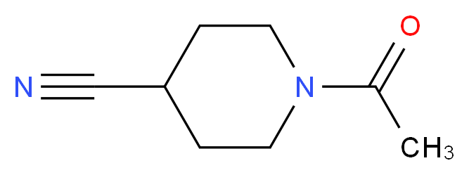 1-acetylpiperidine-4-carbonitrile_分子结构_CAS_25503-91-7