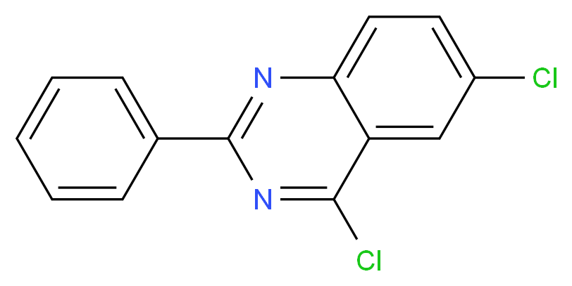 4,6-dichloro-2-phenylquinazoline_分子结构_CAS_54665-93-9