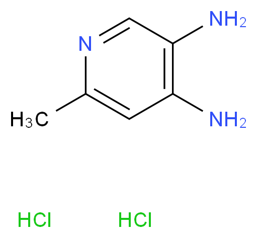 6-Methylpyridine-3,4-diamine dihydrochloride_分子结构_CAS_861019-06-9)
