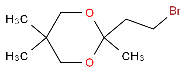 2-(2-bromoethyl)-2,5,5-trimethyl-1,3-dioxane_分子结构_CAS_87842-52-2