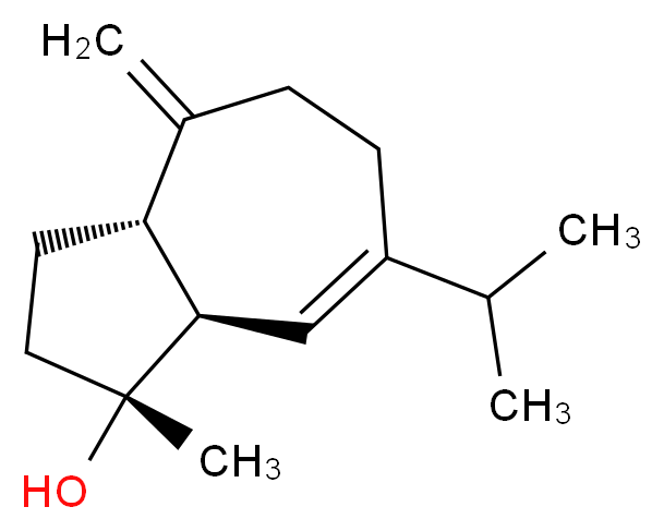 (1R,3aS,8aR)-1-methyl-4-methylidene-7-(propan-2-yl)-1,2,3,3a,4,5,6,8a-octahydroazulen-1-ol_分子结构_CAS_87827-55-2
