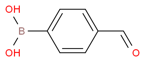 4-甲酰基苯硼酸_分子结构_CAS_87199-17-5)