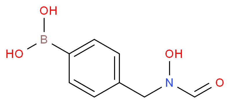 {4-[(N-hydroxyformamido)methyl]phenyl}boronic acid_分子结构_CAS_850568-17-1