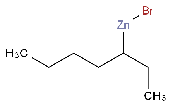 1-乙基戊基溴化锌 溶液_分子结构_CAS_312693-11-1)