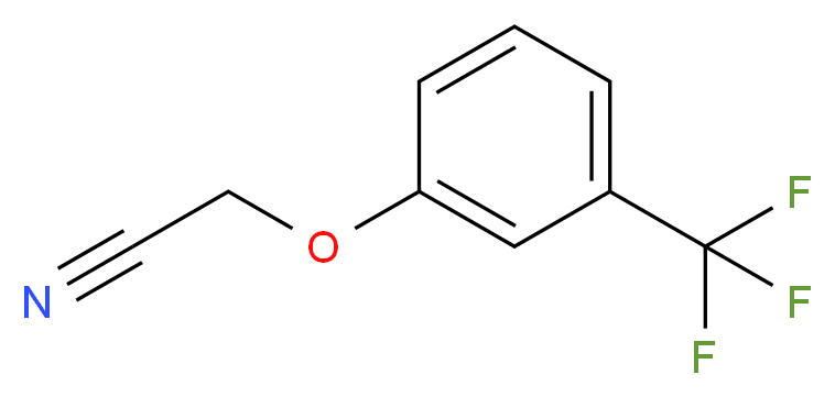 3-(三氟甲基)苯氧基乙腈_分子结构_CAS_2145-31-5)