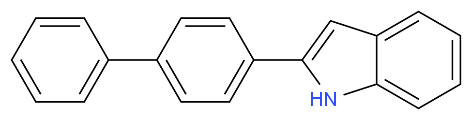 2-(4-phenylphenyl)-1H-indole_分子结构_CAS_21470-37-1