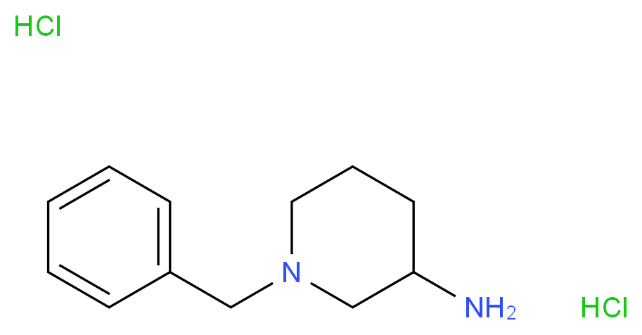 1-Benzylpiperidin-3-amine dihydrochloride_分子结构_CAS_60407-35-4)