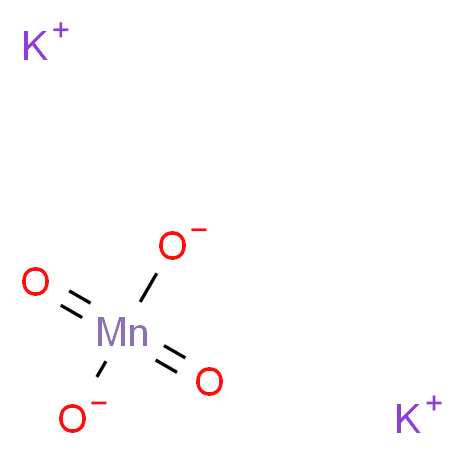 锰酸钾_分子结构_CAS_10294-64-1)