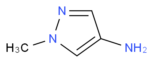 1-methyl-1H-pyrazol-4-amine_分子结构_CAS_127107-23-7