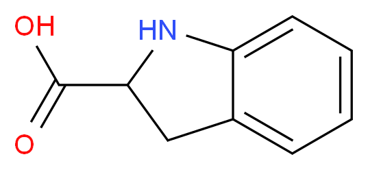 (±)-吲哚啉-2-羧酸_分子结构_CAS_78348-24-0)