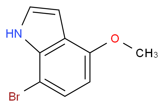 7-Bromo-4-methoxyindole_分子结构_CAS_81224-16-0)