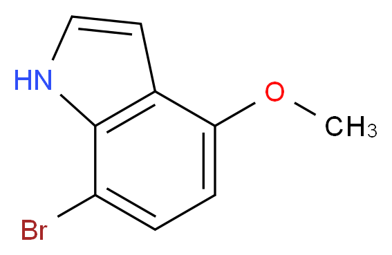 7-bromo-4-methoxy-1H-indole_分子结构_CAS_81224-16-0