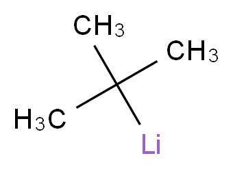 叔丁基锂 通常ly 1.5M 戊烷溶液, 氩气下可重封的ChemSeal&trade;瓶包装_分子结构_CAS_594-19-4)