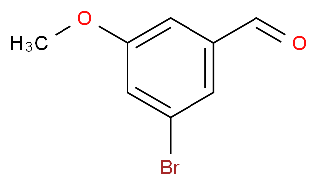 3-bromo-5-methoxybenzaldehyde_分子结构_CAS_262450-65-7