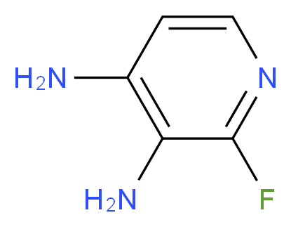 2-FLUORO-3,4-PYRIDINEDIAMINE_分子结构_CAS_60186-23-4)