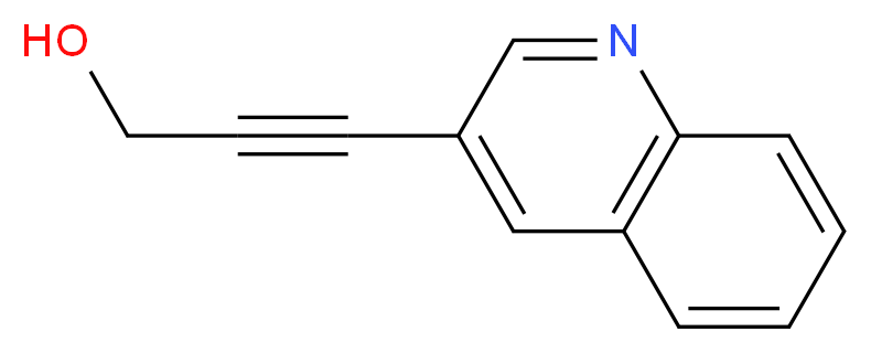 3-quinolin-3-ylprop-2-yn-1-ol_分子结构_CAS_70437-05-7)