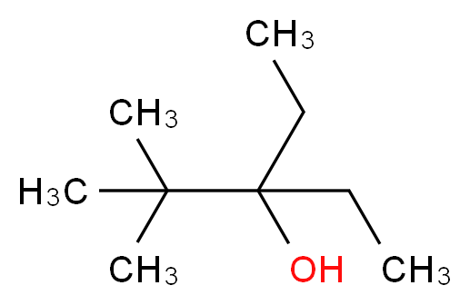 3-ethyl-2,2-dimethylpentan-3-ol_分子结构_CAS_66793-96-2