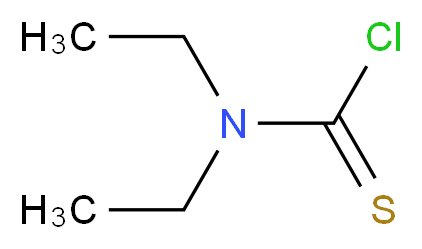 Diethylthiocarbamoyl Chloride_分子结构_CAS_88-11-9)