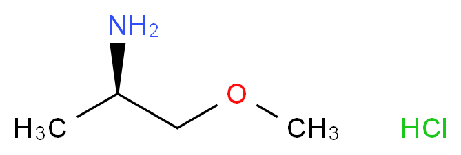 (2R)-1-methoxypropan-2-amine hydrochloride_分子结构_CAS_626220-76-6
