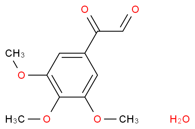 3,4,5-Trimethoxyphenylglyoxal hydrate_分子结构_CAS_150114-69-5)