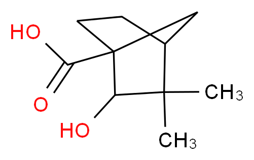 (1S,3R,4R)-3-Hydroxy-4,7,7-trimethyl-bicyclo[2.2.1]heptane-1-carboxylic acid methyl ester_分子结构_CAS_469-73-8)