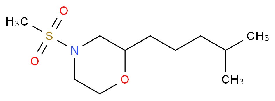 2-(4-methylpentyl)-4-(methylsulfonyl)morpholine_分子结构_CAS_)