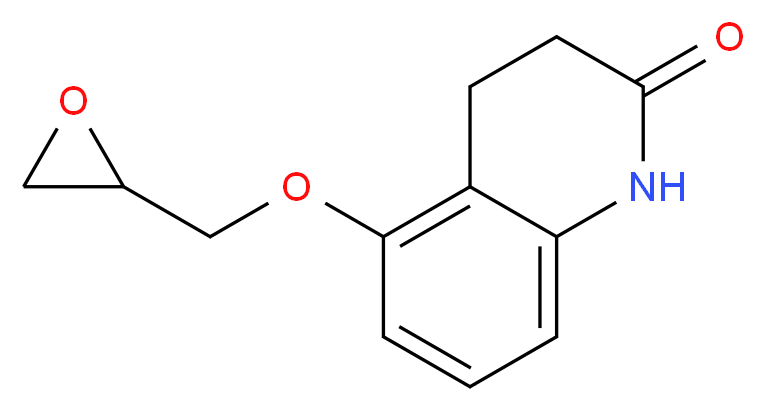 5-(oxiran-2-ylmethoxy)-1,2,3,4-tetrahydroquinolin-2-one_分子结构_CAS_51781-14-7