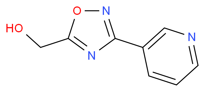 [3-(pyridin-3-yl)-1,2,4-oxadiazol-5-yl]methanol_分子结构_CAS_1119451-10-3