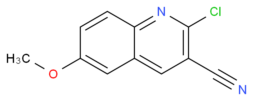 2-chloro-6-methoxyquinoline-3-carbonitrile_分子结构_CAS_101617-91-8