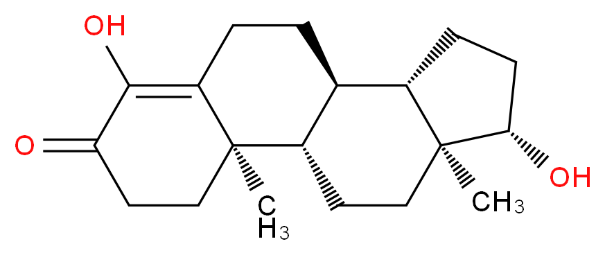 (1S,2R,10R,11S,14S,15S)-6,14-dihydroxy-2,15-dimethyltetracyclo[8.7.0.0<sup>2</sup>,<sup>7</sup>.0<sup>1</sup><sup>1</sup>,<sup>1</sup><sup>5</sup>]heptadec-6-en-5-one_分子结构_CAS_2141-17-5