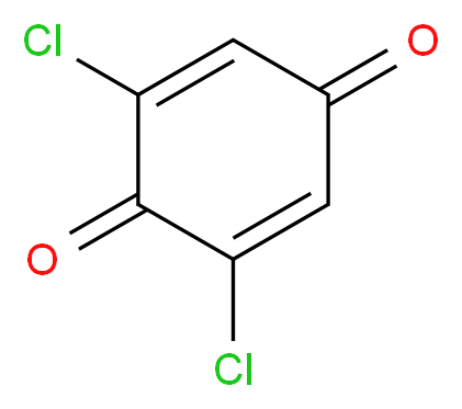 2,6-dichlorocyclohexa-2,5-diene-1,4-dione_分子结构_CAS_697-91-6