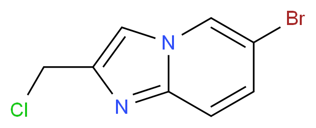 6-Bromo-2-chloromethylimidazo[1,2-a]pyridine_分子结构_CAS_136117-72-1)