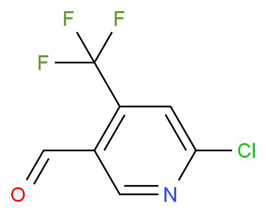 6-chloro-4-(trifluoromethyl)pyridine-3-carbaldehyde_分子结构_CAS_1005171-96-9