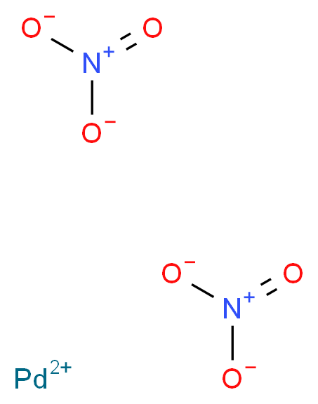 硝酸钯(II), 溶液_分子结构_CAS_10102-05-3)