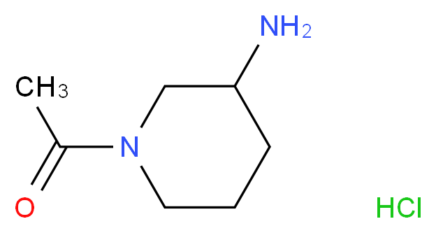 1-Acetylpiperidin-3-amine hydrochloride_分子结构_CAS_1018680-22-2)