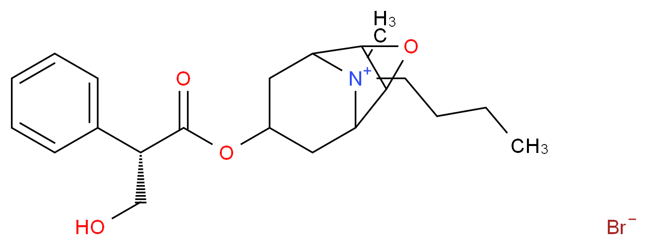 N-Butylscopolammonium Bromide_分子结构_CAS_149-64-4)