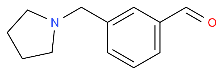 3-(Pyrrolidin-1-ylmethyl)benzaldehyde_分子结构_CAS_884507-42-0)