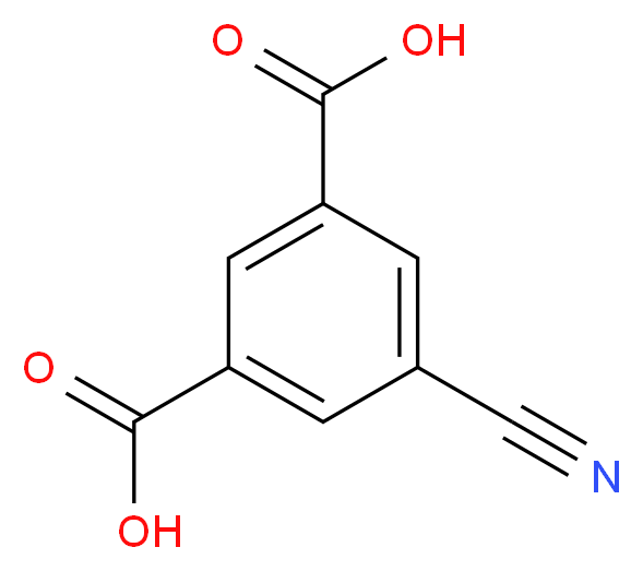 5-cyanobenzene-1,3-dicarboxylic acid_分子结构_CAS_23341-13-1