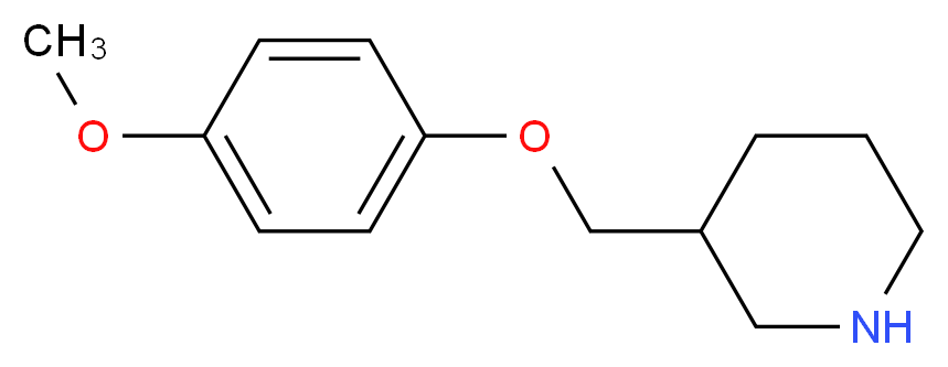 3-[(4-methoxyphenoxy)methyl]piperidine_分子结构_CAS_405060-20-0)