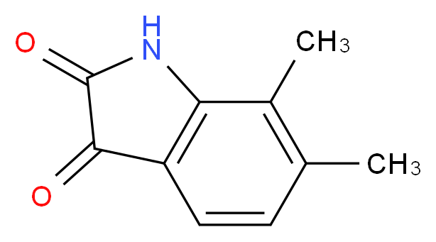 6,7-Dimethyl-1H-indole-2,3-dione_分子结构_CAS_)